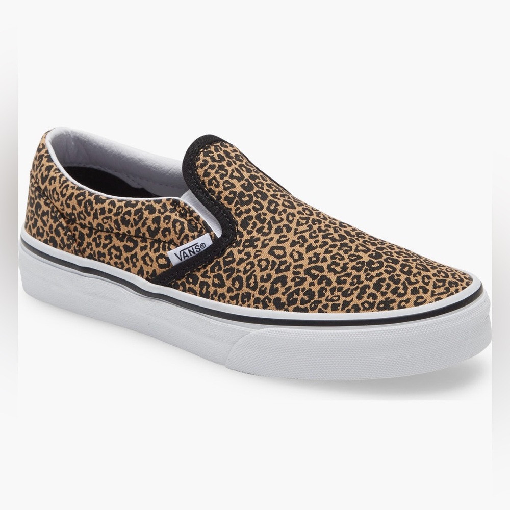 Vans Classic Leopard Spot Slip-On Sneaker BIG KID size 7